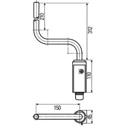 Exterior Mirror Holder HELLA 8HG 561 107-171
