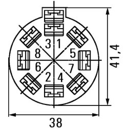 Plug 341-ET033 HELLA 8JA 500 431-002 OE Ref 5802509298