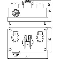 Cable Junction Box HELLA 8JE 340 898-021 OE Ref 6603571