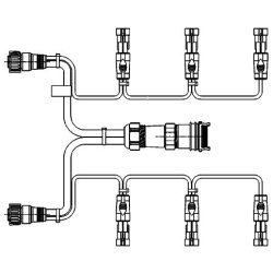 Tail Light Cable Set HELLA 8KA 340 819-431