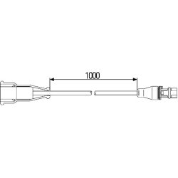 Tail Light Cable Set HELLA 8KA 340 852-051 OE Ref 97758