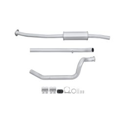 Exhaust Middle Section HELLA 8LC 366 025-071 OE Ref 1717CC