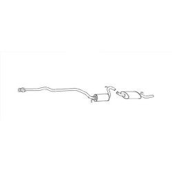 Rear Silencer Box HELLA 8LD 366 029-691 OE Ref AM83AB-5K244-JB