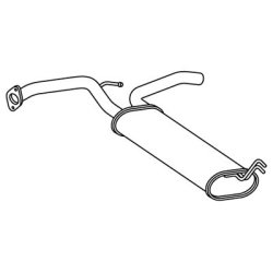 Rear Silencer Box HELLA 8LD 366 032-261 OE Ref B001034480