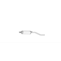 Rear Silencer Box HELLA 8LD 366 033-041 OE Ref 057840010A