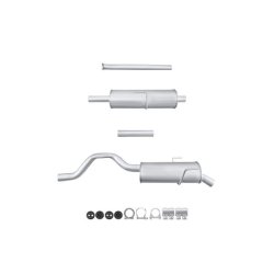 Rear Silencer Box HELLA 8LD 366 034-591 OE Ref 6025312616