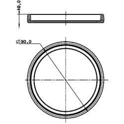 Rubber Ring 76752548 HELLA 9GD 980 696-001 OE Ref 76752548 HELLA