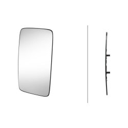 Exterior Mirror Mirror Glass HELLA 9MX 563 716-022 OE Ref A 001 811 42 33