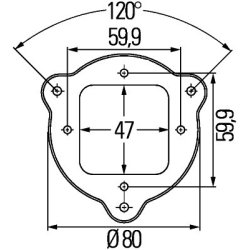 Holder P004754 HELLA 9XD 161 119-017 OE Ref 47927041