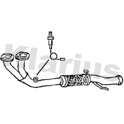 Exhaust Pipe KLARIUS 301211 OE Ref 4444527