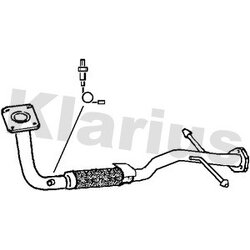 Exhaust Pipe KLARIUS 301368 OE Ref 1484006