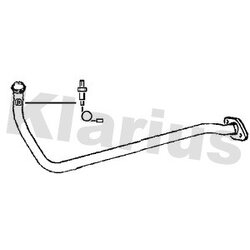 Exhaust Pipe KLARIUS 301465 OE Ref WCD10150EVA