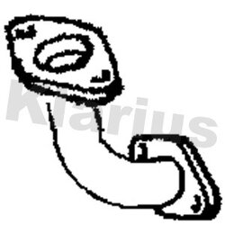 Exhaust Pipe KLARIUS 301583 OE Ref 1419058B01