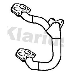 Exhaust Pipe KLARIUS 301595 OE Ref 44101FA030