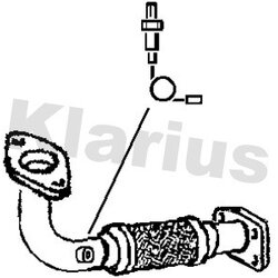 Exhaust Pipe KLARIUS 301634 OE Ref 18210SEAE12