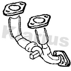 Exhaust Pipe KLARIUS 301854 OE Ref 1419067D02