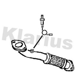 Exhaust Pipe KLARIUS 301927 OE Ref 1344255