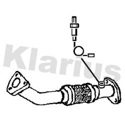 Exhaust Pipe KLARIUS 302019 OE Ref B00203X01A