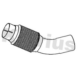 Exhaust Pipe KLARIUS 302073 OE Ref 18307812263