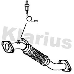 Exhaust Pipe KLARIUS 302137 OE Ref 28610C8100