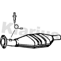 Catalytic Converter KLARIUS 311198 OE Ref 7700844692