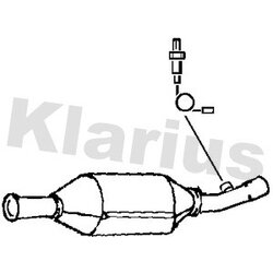Catalytic Converter KLARIUS 311644 OE Ref 1746022010