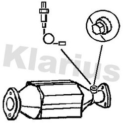 Catalytic Converter KLARIUS 311692 OE Ref 18160PHKG00