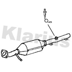 Catalytic Converter KLARIUS 311729 OE Ref 1123496