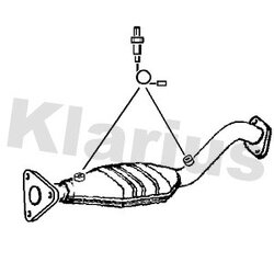 Catalytic Converter KLARIUS 311940 OE Ref 4589460