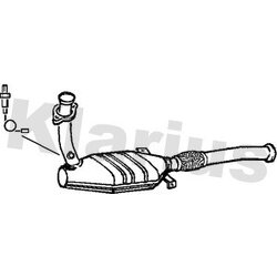 Catalytic Converter KLARIUS 321106 OE Ref 7700430019