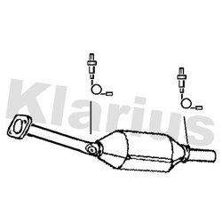 Catalytic Converter KLARIUS 321301 OE Ref 1741021060