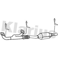 Catalytic Converter KLARIUS 321306 OE Ref GEX8088