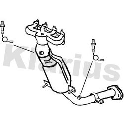 Catalytic Converter KLARIUS 321320 OE Ref 46760737