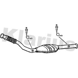 Catalytic Converter KLARIUS 321585 OE Ref 8671018314