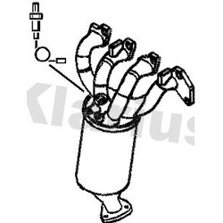 Catalytic Converter KLARIUS 321594 OE Ref 13106545