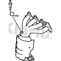 Catalytic Converter KLARIUS 321596 OE Ref 2851022670