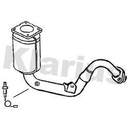 Catalytic Converter KLARIUS 321616 OE Ref 1731P1