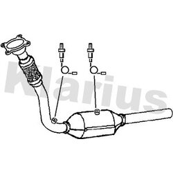 Catalytic Converter KLARIUS 321646 OE Ref 1J0254501FX