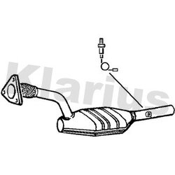 Catalytic Converter KLARIUS 321658 OE Ref 8200189550