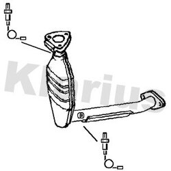 Catalytic Converter KLARIUS 321682 OE Ref 1206456