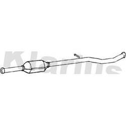 Catalytic Converter KLARIUS 321683 OE Ref 1731Y1