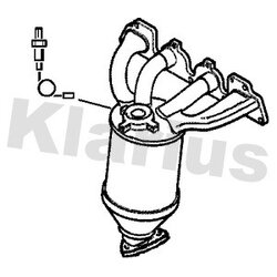 Catalytic Converter KLARIUS 321701 OE Ref 858076
