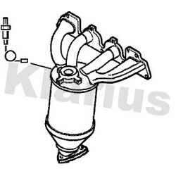 Catalytic Converter KLARIUS 321710 OE Ref 5850092