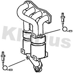 Catalytic Converter KLARIUS 321739 OE Ref 2505128041