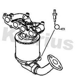 Catalytic Converter KLARIUS 321773 OE Ref 1319112