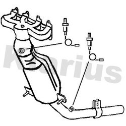 Catalytic Converter KLARIUS 321774 OE Ref 51805148