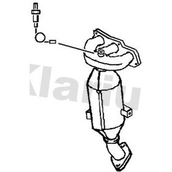 Catalytic Converter KLARIUS 321782 OE Ref 0342K3