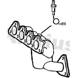 Catalytic Converter KLARIUS 321868 OE Ref 8671093757