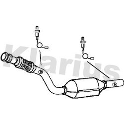 Catalytic Converter KLARIUS 321900 OE Ref 1705QG