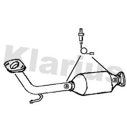 Catalytic Converter KLARIUS 321954 OE Ref 18160PRAG00